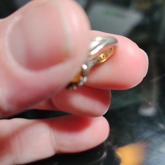 Vintage Uncas 10k GF Shank with a Tigers Eye stone. Has Makers Mark - Picture 3 of 7